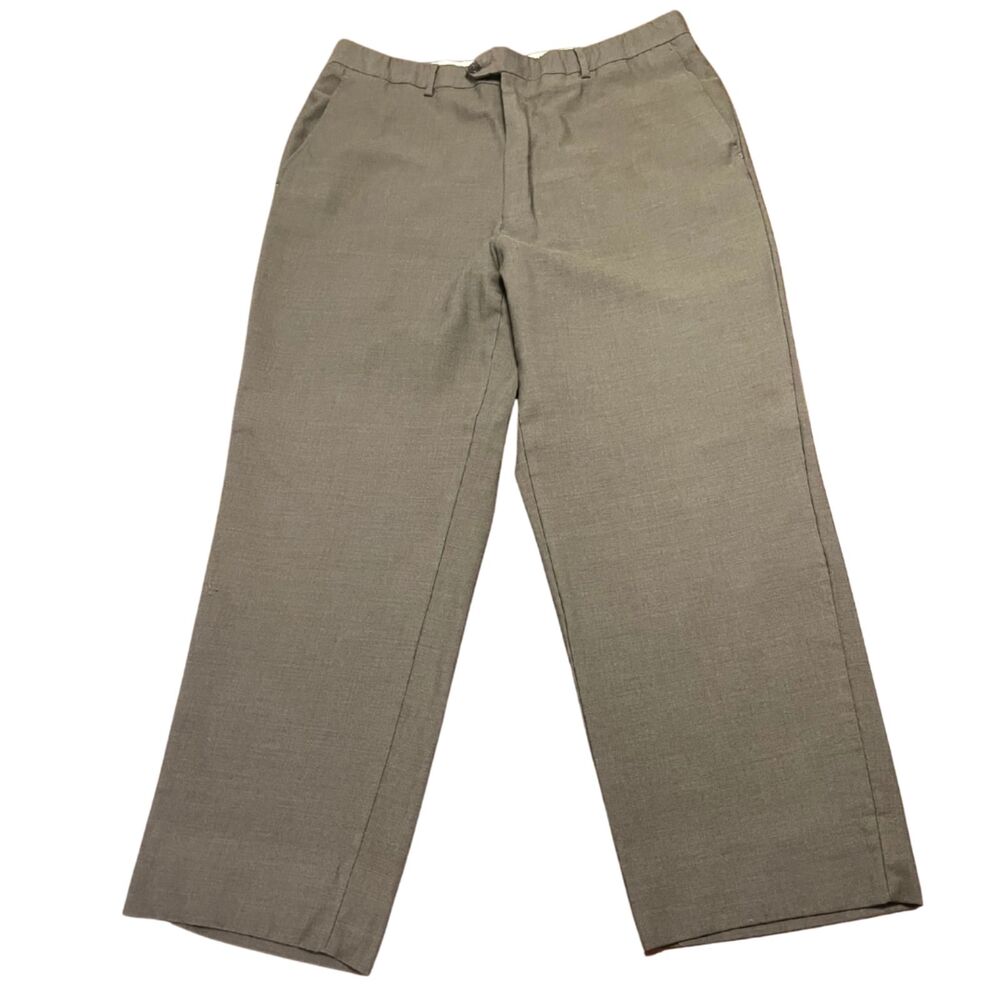 BACHRACH VINTAGE MEN'S ITALIAN DRESS PANTS SIZE 37 100% WOOL